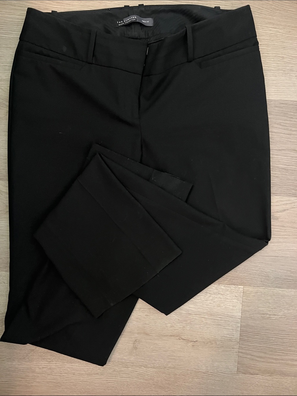 The Limited Black Drew Straight-Leg Dress Trousers
